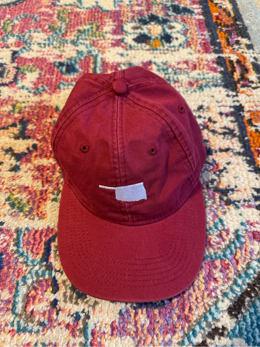 State of Oklahoma Embroidered Baseball Cap